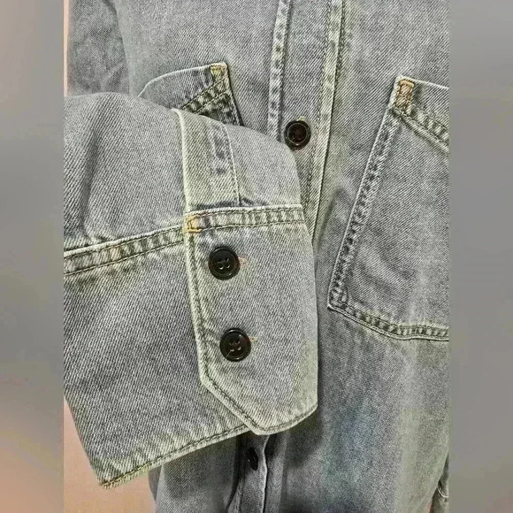 NWT Massimo Dutti Jean Jacket Size XL - Picture 3 of 9